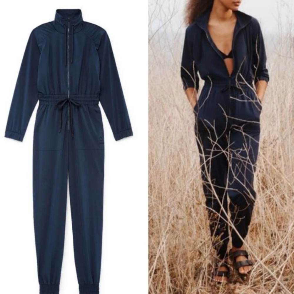 Goop x Puma Women's Windbreaker Jumpsuit in Dark Sapphire - Picture 2 of 12